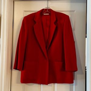 Red Size 8 blazer peacoat wool, very lightly worn